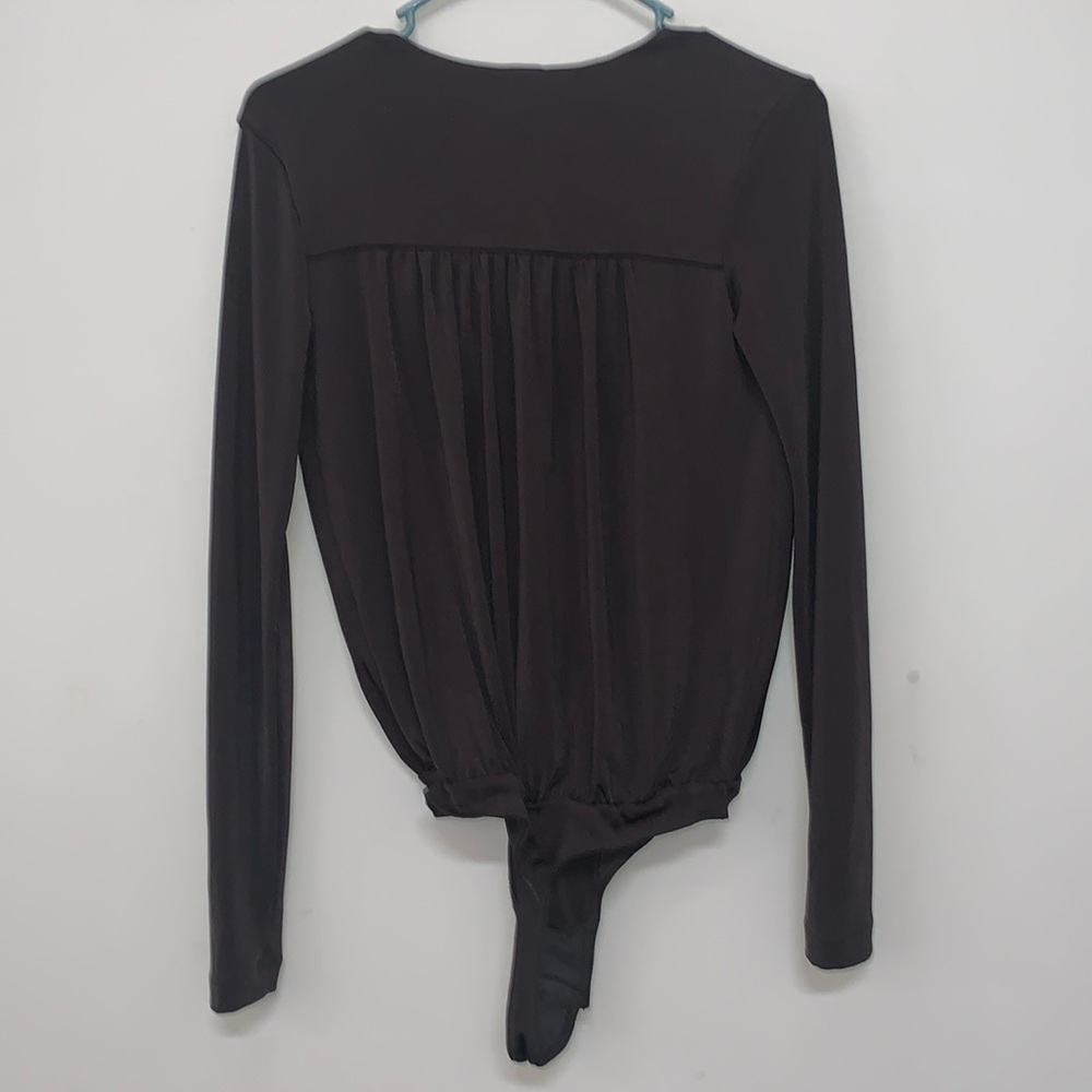 Free People intimatelyTurnt Bodysuit Women’s Size Small Dark Gray - Picture 6 of 10